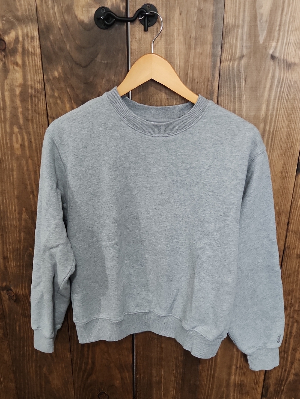 TNA Cozy Fleece Sweatshirt in Heather Gray
